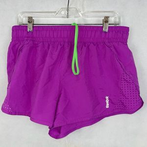 Reebok PlayDry Purple Athletic Shorts Size L